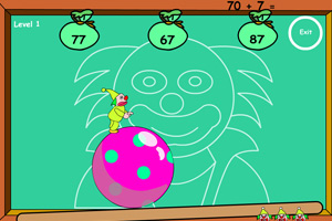 《小丑踩球算数》游戏画面1