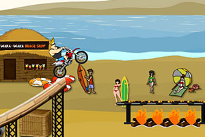 《沙滩摩托特技》游戏画面1