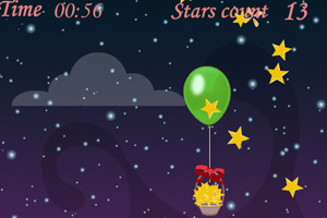 《气球接星星》游戏画面1