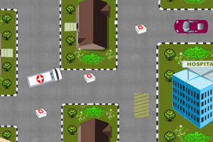 《街头停靠救护车》游戏画面1