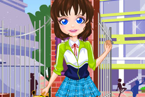 《女孩上学》游戏画面1