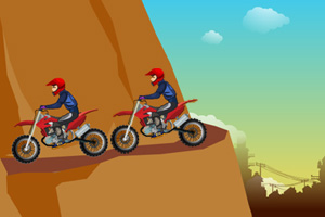 《骑摩托下山》游戏画面1