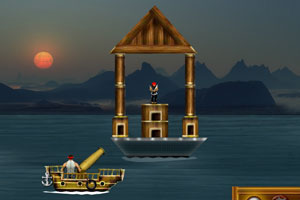 《轰炸海盗船长》游戏画面1