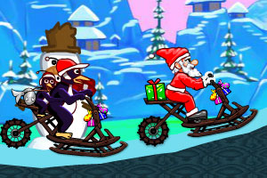 《圣诞老人滑雪乐》游戏画面1