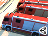 3D消防车停车