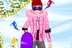 《爱滑雪的美女》游戏画面3