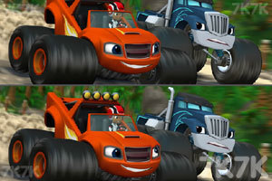 《火焰怪物卡车找不同》游戏画面1