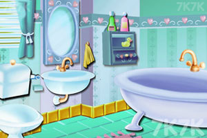 《宝贝爱丽儿打扫浴室》游戏画面3