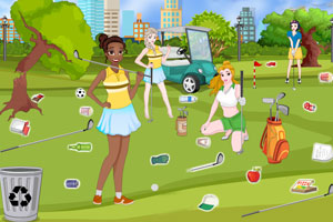 《公主打扫高尔夫球场》游戏画面1