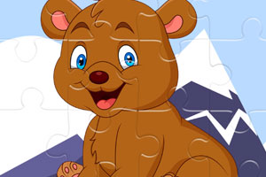 《卡通宝贝熊拼图》游戏画面1