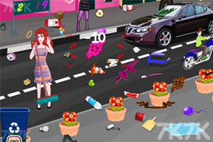 《公主新年城市清洁》游戏画面3