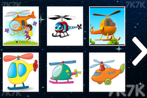 《卡通直升机拼图》游戏画面2