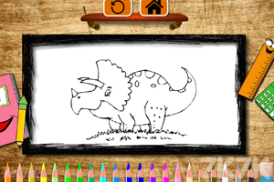 《恐龙儿童图画册》游戏画面1