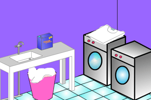 《洗衣房灭泡泡》游戏画面1