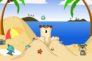 《海滩猫狗大战》游戏画面1