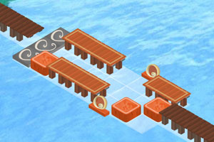 《水上搭桥》游戏画面1