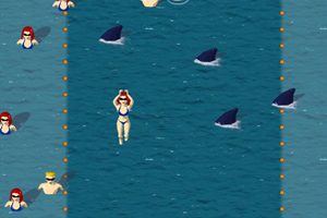 《鲨鱼VS游客》游戏画面1
