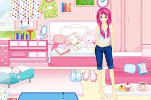 《粉色卧室》游戏画面1