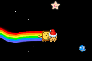 《圣诞节霓虹猫》游戏画面1
