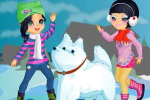 《和好友一起玩雪》游戏画面1