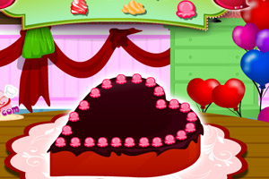 《心形巧克力蛋糕》游戏画面1