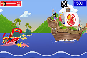 《追击勺子海盗》游戏画面1