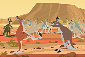 《澳洲袋鼠拳击赛》游戏画面1