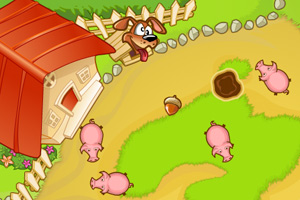 《欢乐农场小猪选关版》游戏画面1
