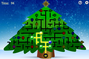 《点亮圣诞树彩灯》游戏画面1