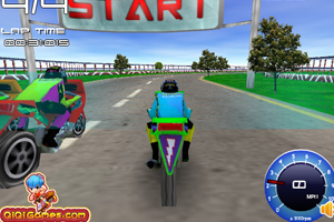 《3D摩托竞速》游戏画面1