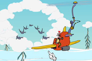 《猫先生开飞机》游戏画面1
