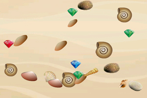 《沙滩捡宝石》游戏画面1