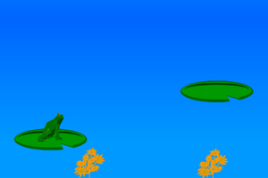 《青蛙跳荷叶》游戏画面1