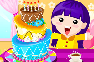 《娃娃的生日蛋糕》游戏画面1