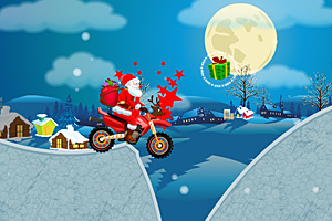 《圣诞老人骑机车》游戏画面1