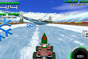 《圣诞节赛车》游戏画面1