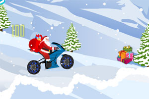 《圣诞老人雪地摩托》游戏画面1