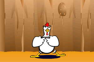 《母鸡接鸡蛋》游戏画面1