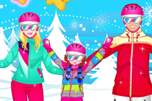 《滑雪的一家》游戏画面1