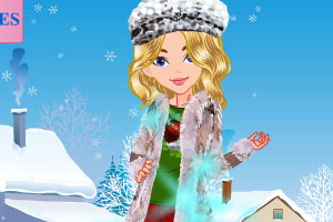 《冬季时尚女孩》游戏画面1