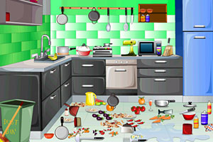 《帮助妈妈整理厨房》游戏画面1