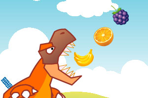 《恐龙吃水果》游戏画面1