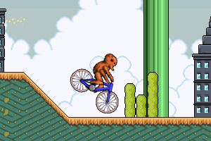 《小熊骑自行车》游戏画面1