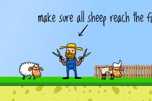 《送小羊来剪毛选关版》游戏画面1
