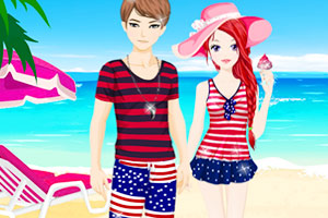 《海滩甜蜜情侣》游戏画面1