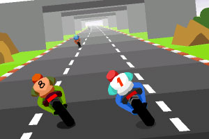 《公路摩托漂移赛》游戏画面1