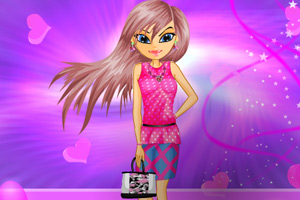 《粉色装扮女友》游戏画面1