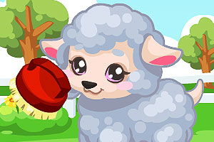 《照顾可爱小绵羊》游戏画面1