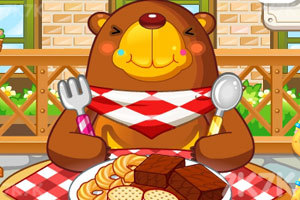 《小熊吃饼干》游戏画面1