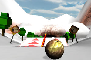 《雪山保龄球》游戏画面1